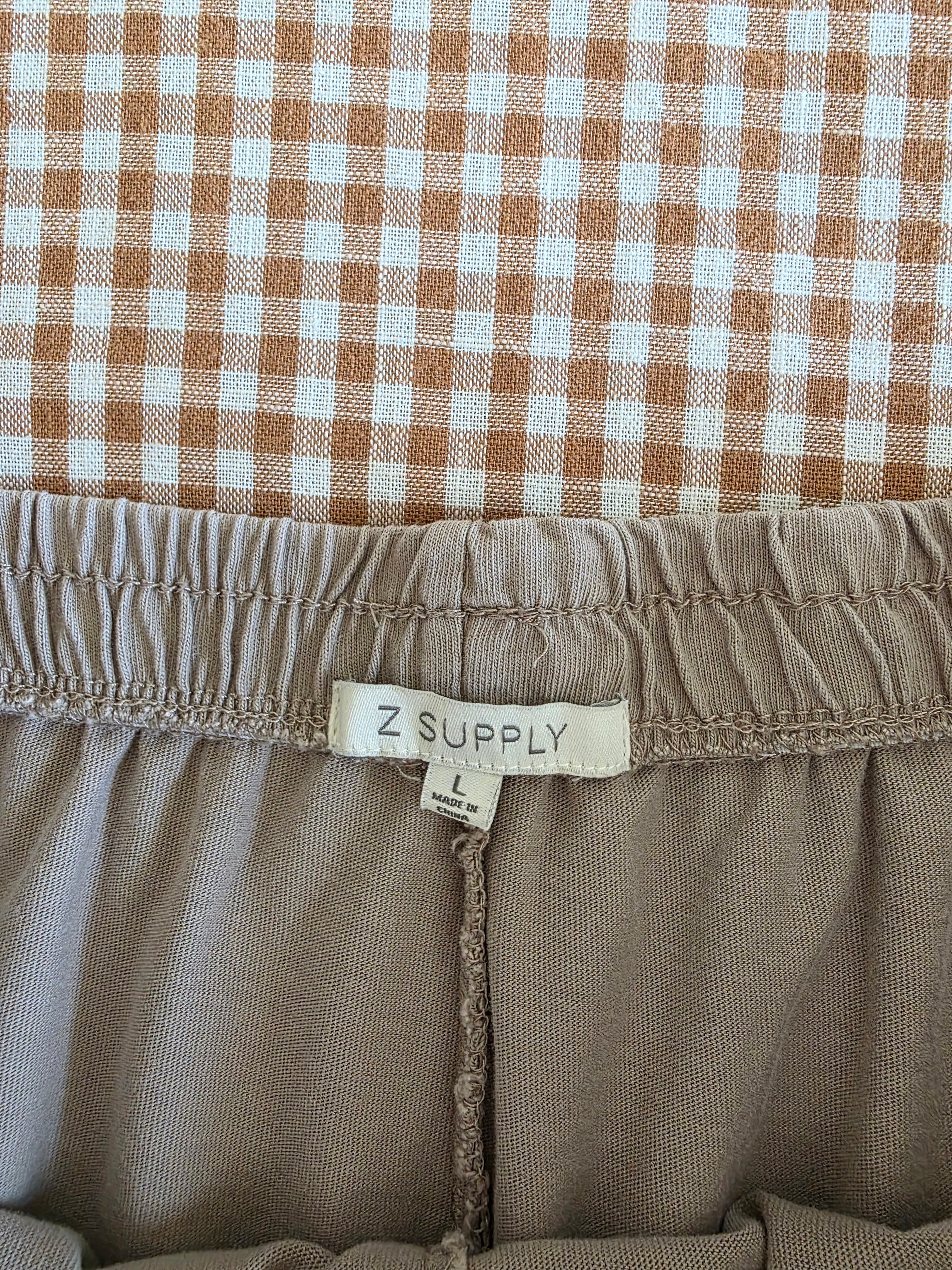 Z Supply Wide Leg Jersey Pants (L)