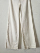 Faherty Ecru Wide Leg Pant (26)