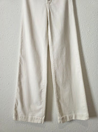 Faherty Ecru Wide Leg Pant (26)