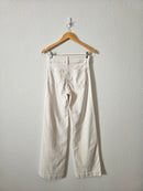 Faherty Ecru Wide Leg Pant (26)