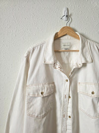 Oversized Denim Button Up Shirt (XXL)