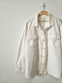 Oversized Denim Button Up Shirt (XXL)