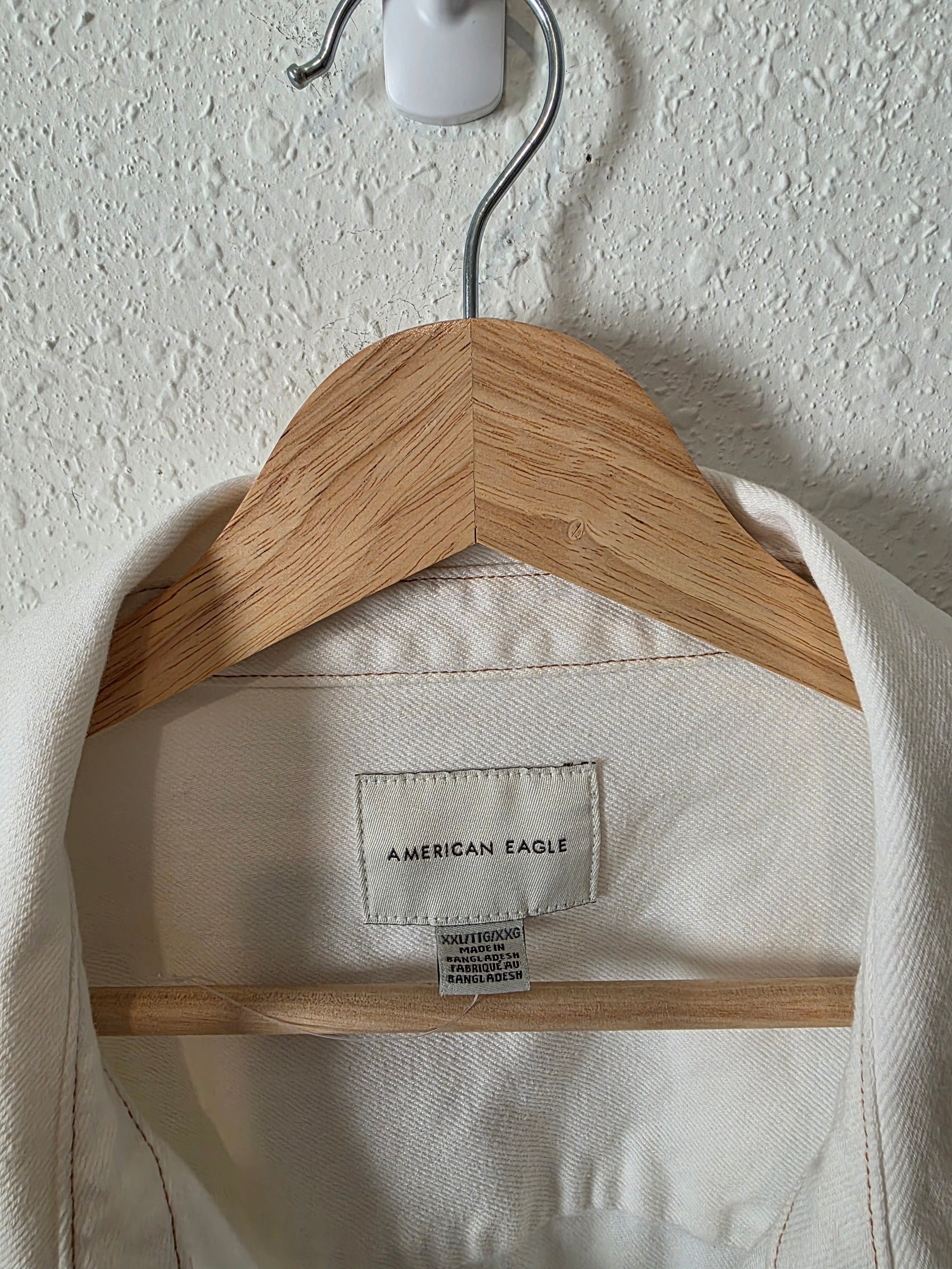 Oversized Denim Button Up Shirt (XXL)