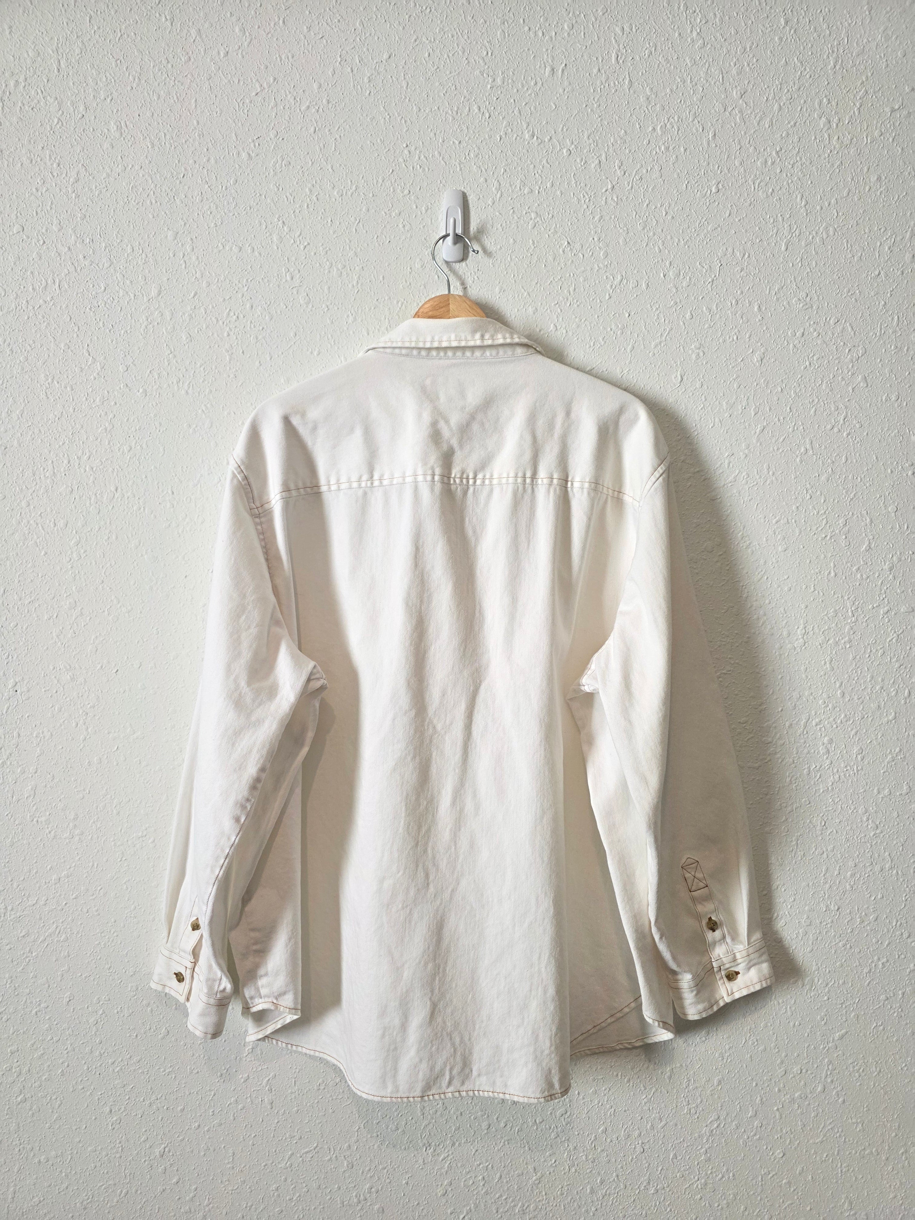 Oversized Denim Button Up Shirt (XXL)