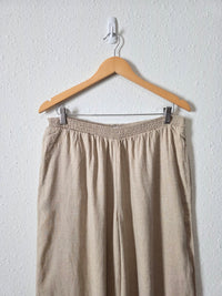 NEW Anthropologie Linen Blend Pants (M)