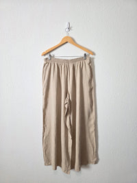 NEW Anthropologie Linen Blend Pants (M)