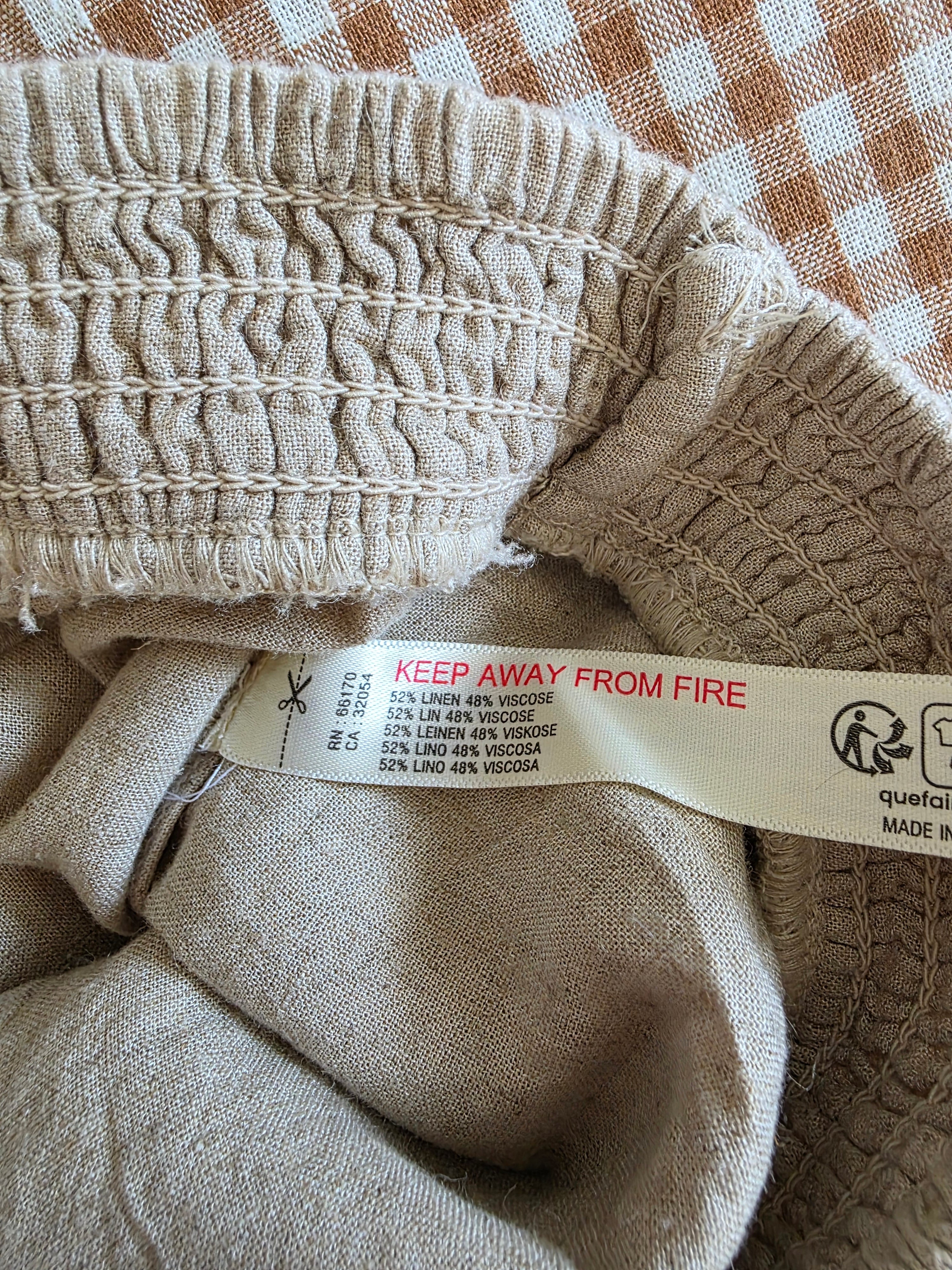 NEW Anthropologie Linen Blend Pants (M)