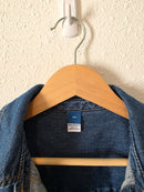 Denim Button Up Shirt Jacket (XS)