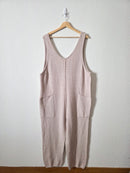 Free People Waffle Knit Jumpsuit (XL)