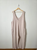 Free People Waffle Knit Jumpsuit (XL)
