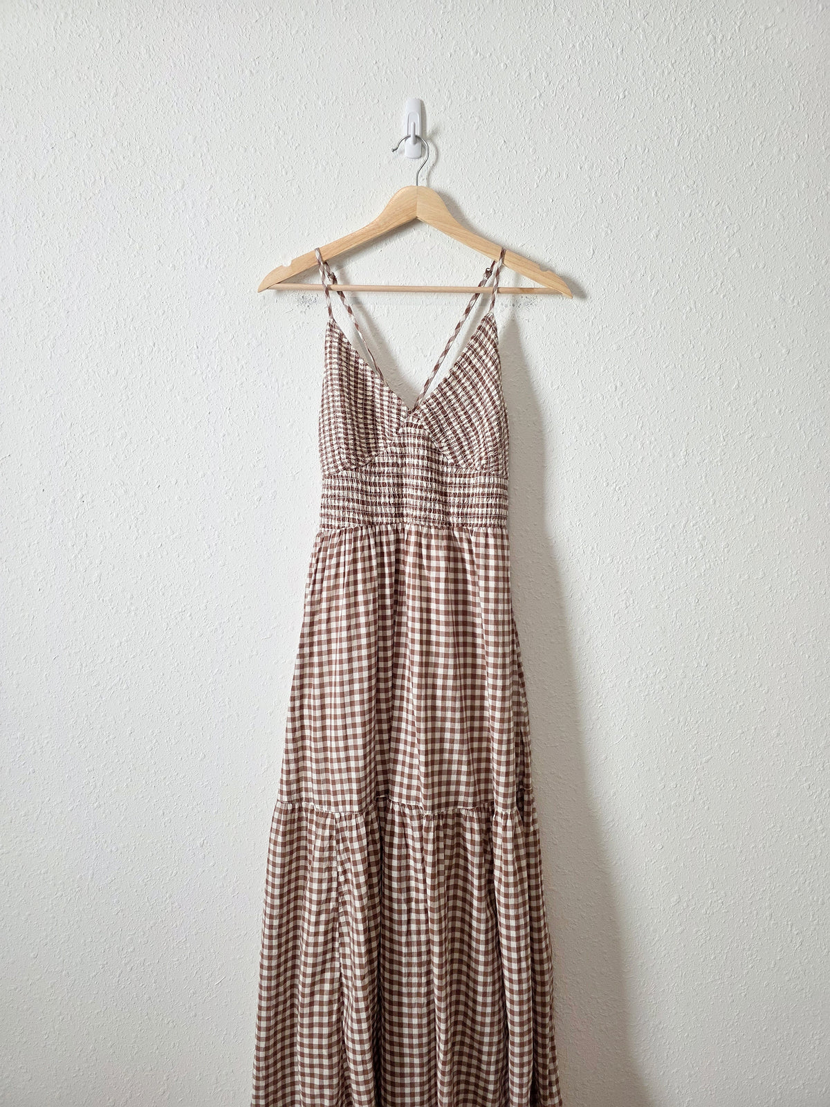 Kimchi Blue Gingham Maxi Dress (L)