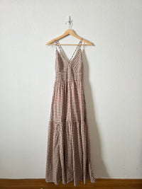 Kimchi Blue Gingham Maxi Dress (L)