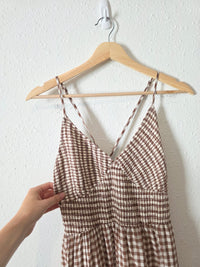 Kimchi Blue Gingham Maxi Dress (L)