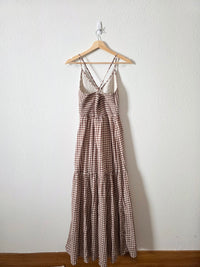 Kimchi Blue Gingham Maxi Dress (L)