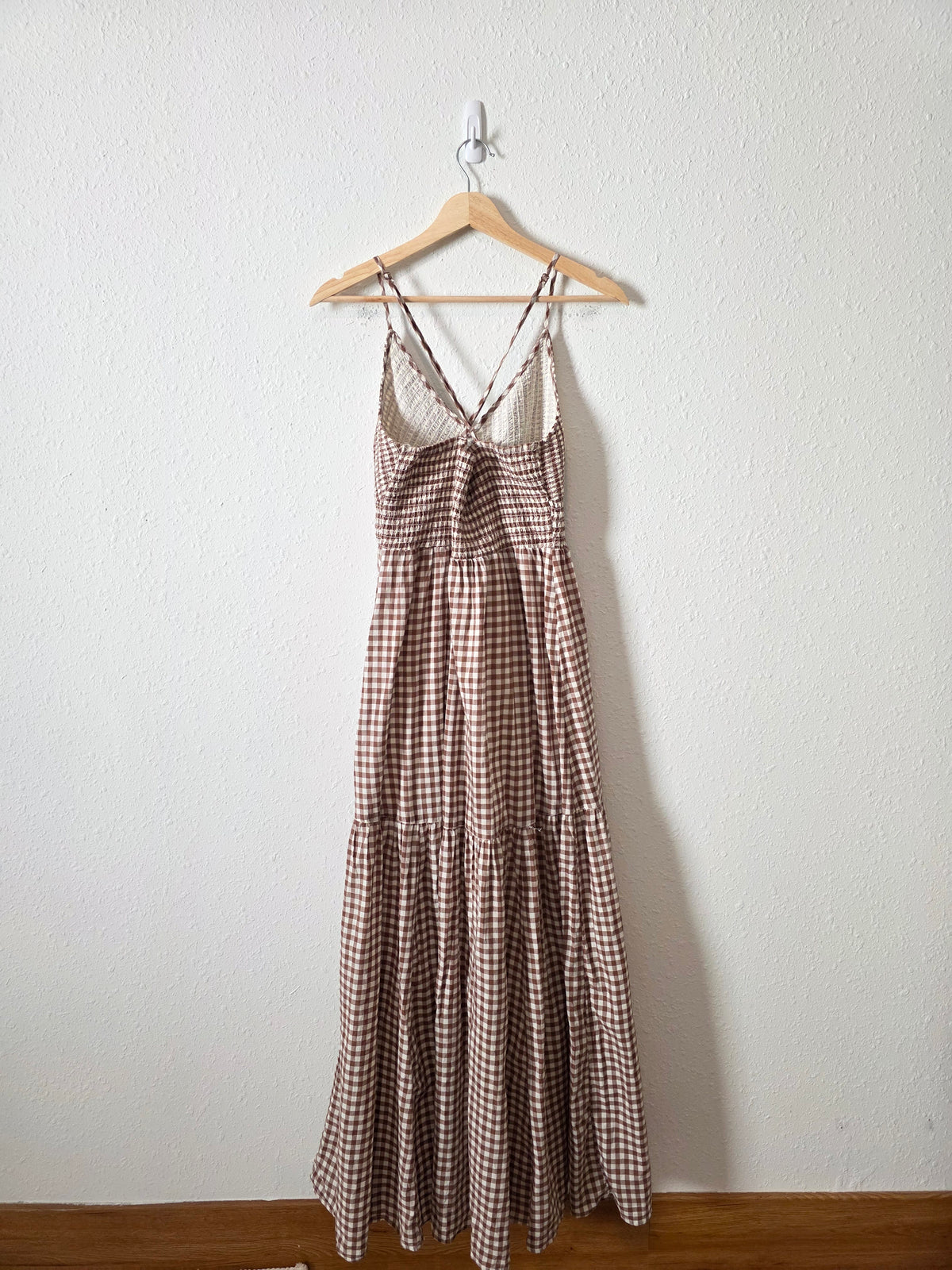 Kimchi Blue Gingham Maxi Dress (L)