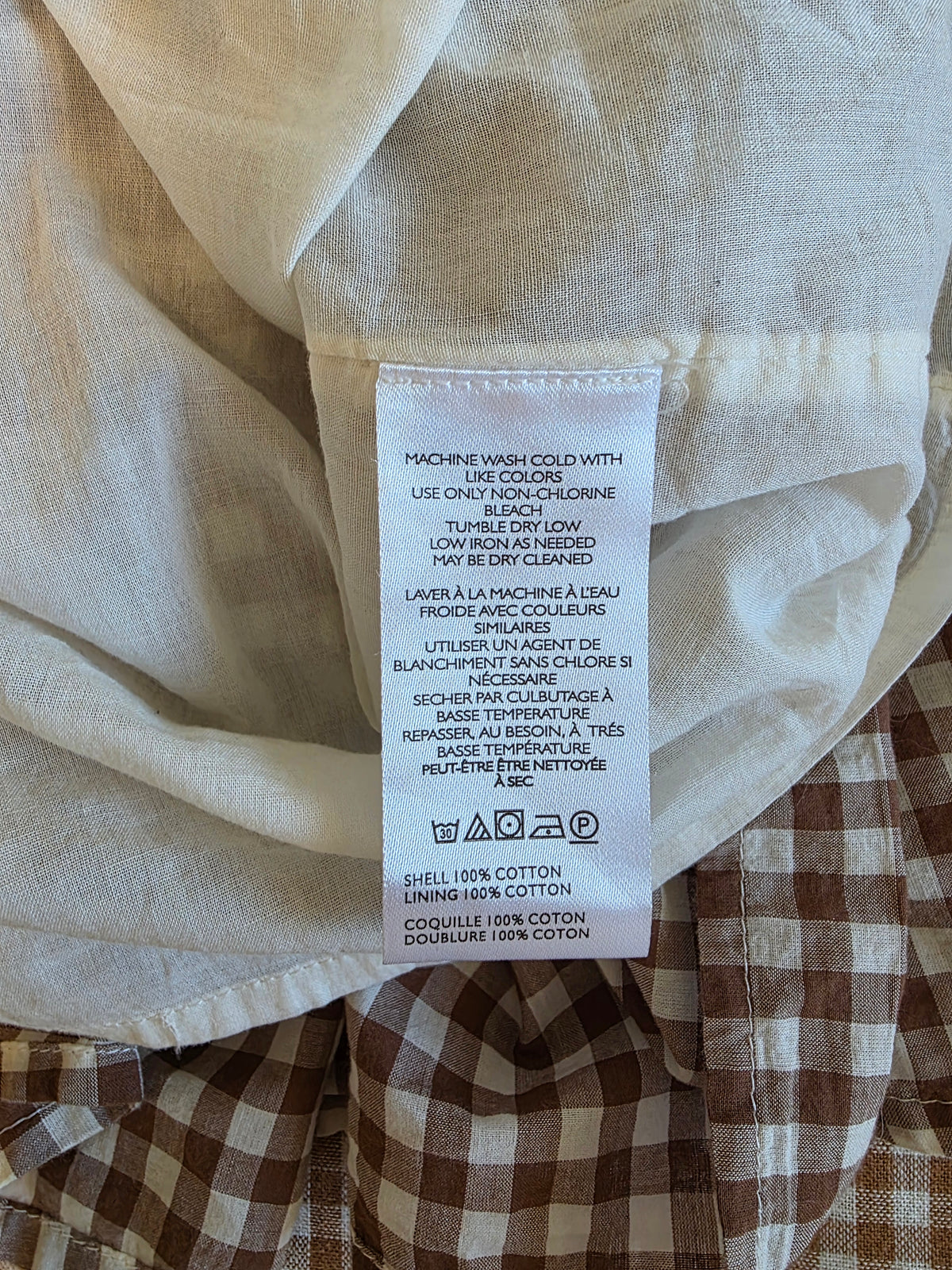 Kimchi Blue Gingham Maxi Dress (L)