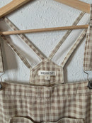 Wishlist Neutral Gingham Overalls (S)