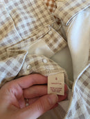 Wishlist Neutral Gingham Overalls (S)