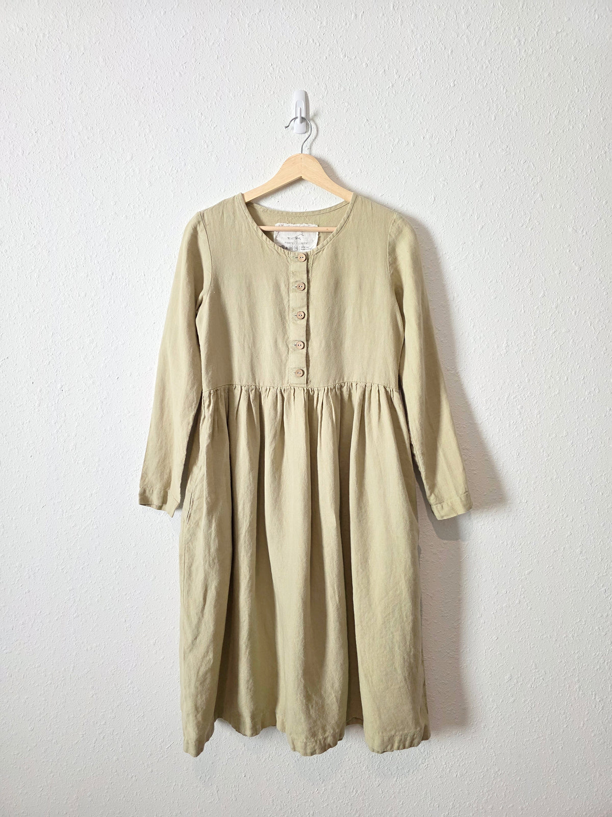 Not Perfect Linen Midi Dress (XS)