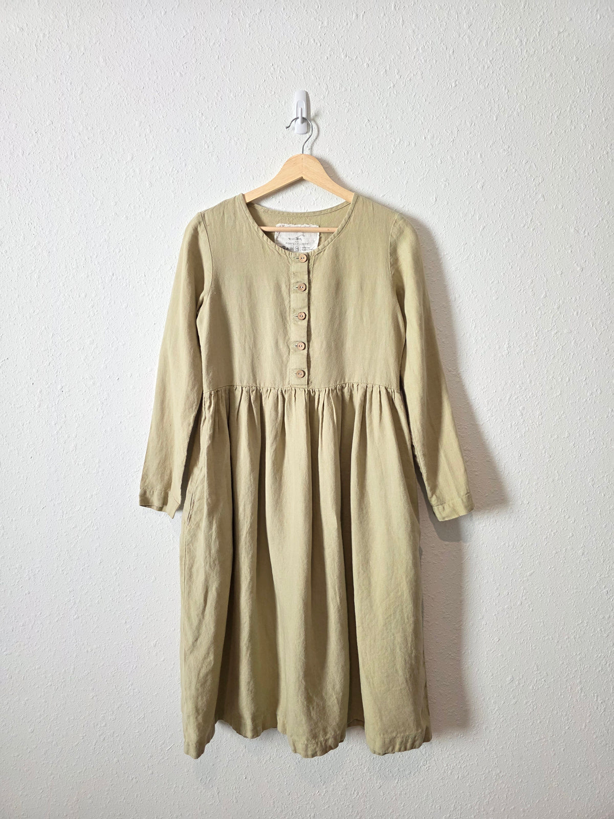 Not Perfect Linen Midi Dress (XS)