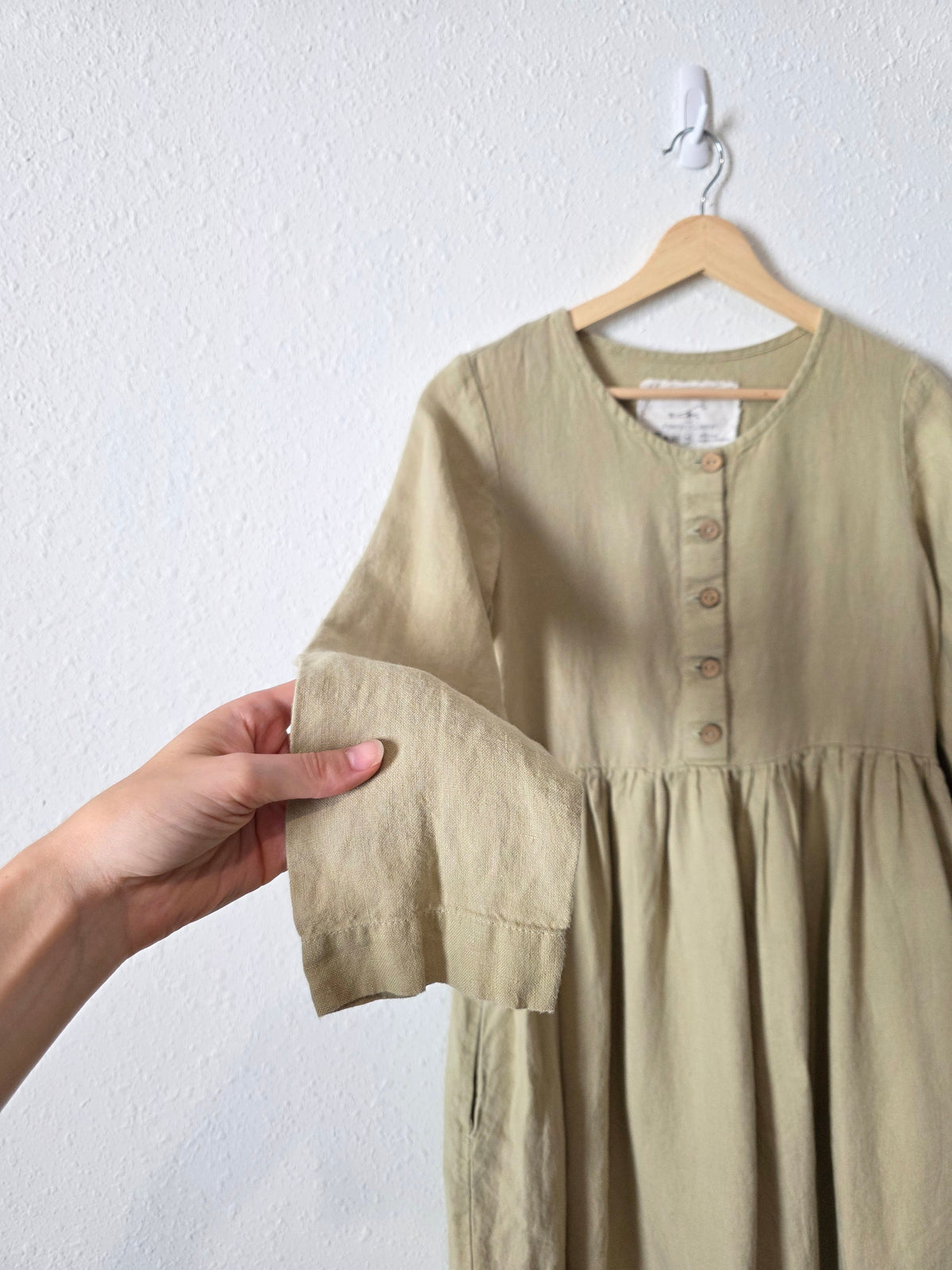 Not Perfect Linen Midi Dress (XS)