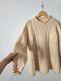 Chunky Cable Knit Rory Sweater (L-2X)