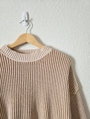 NEW Striped Chenille Sweater (L)