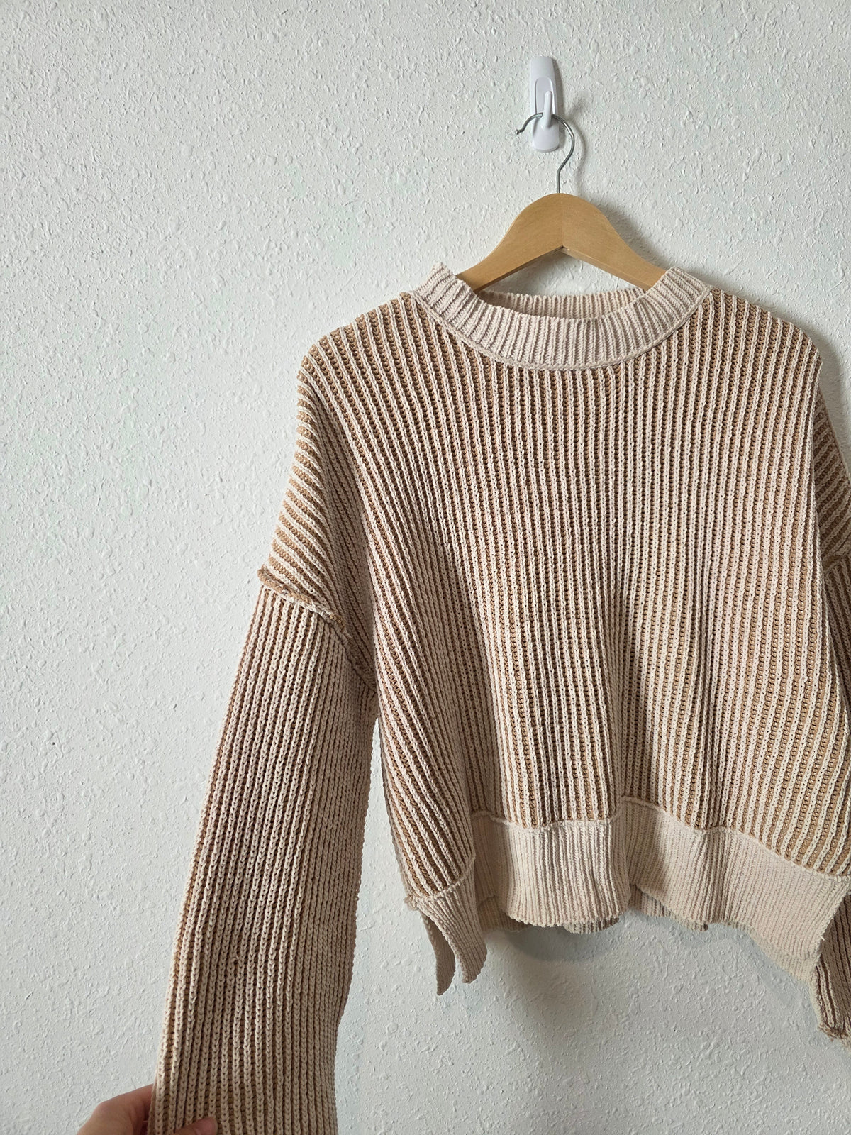 NEW Striped Chenille Sweater (L)