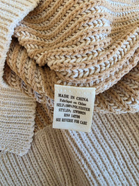 NEW Striped Chenille Sweater (L)
