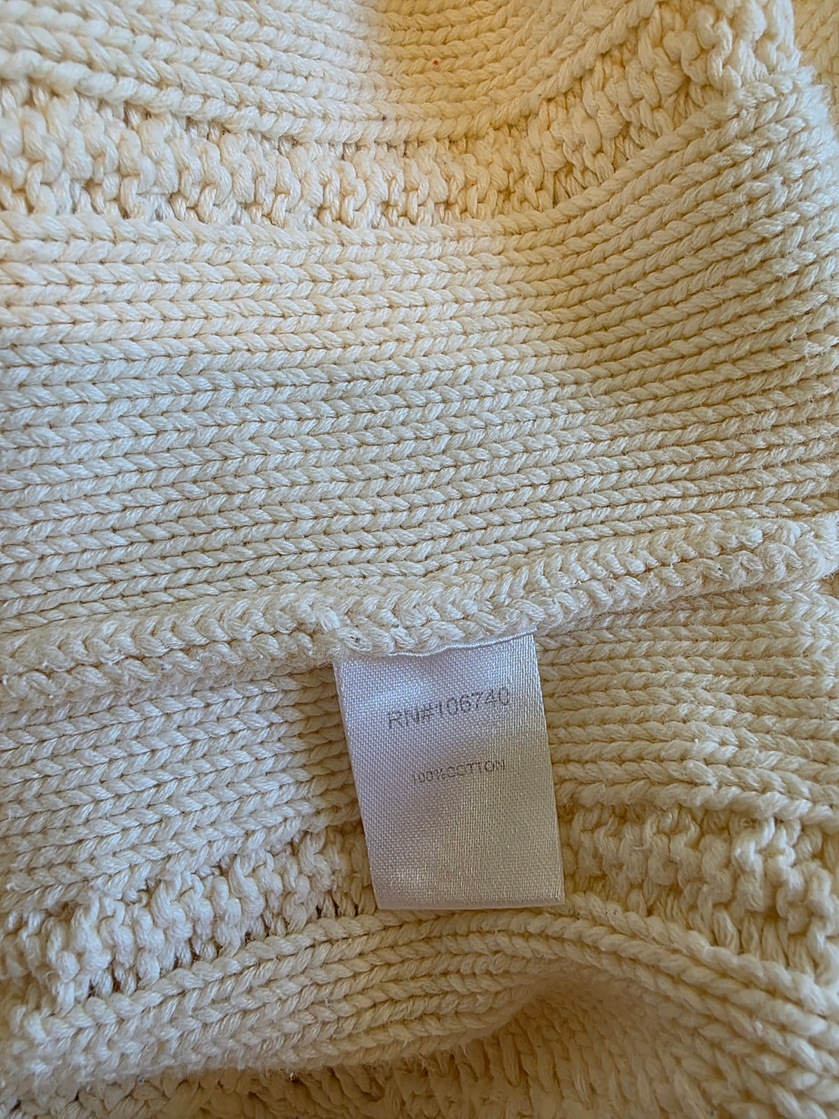 Vintage Cable Knit Turtleneck Sweater (S)