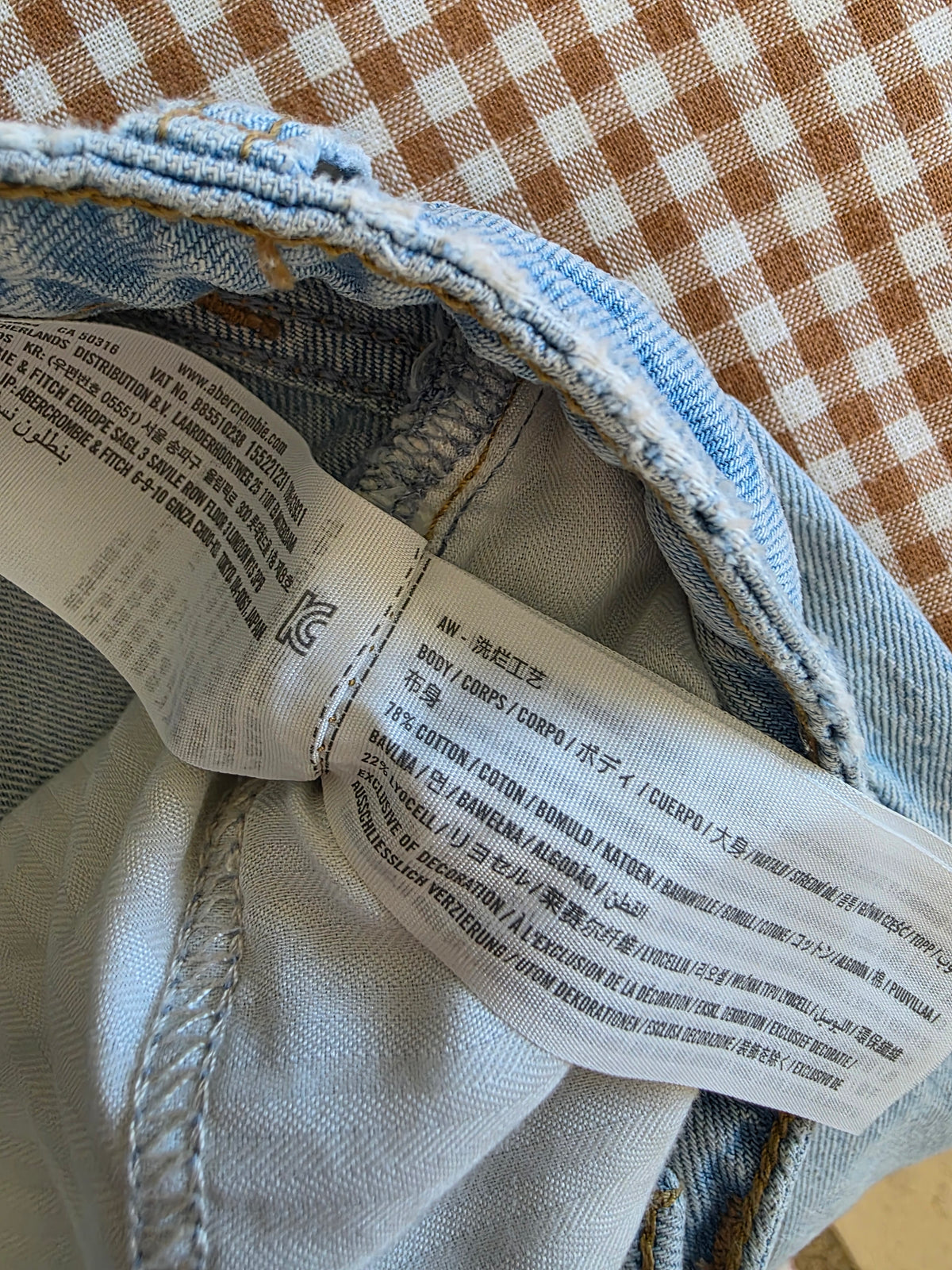 Abercrombie The Loose High Rise Jeans (27/4 short)