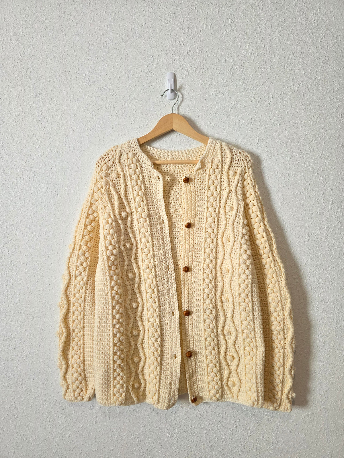 Handmade Chunky Knit Cardigan (S/M)