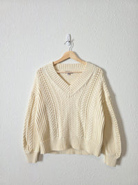 J.Crew V Neck Cotton Sweater (M)