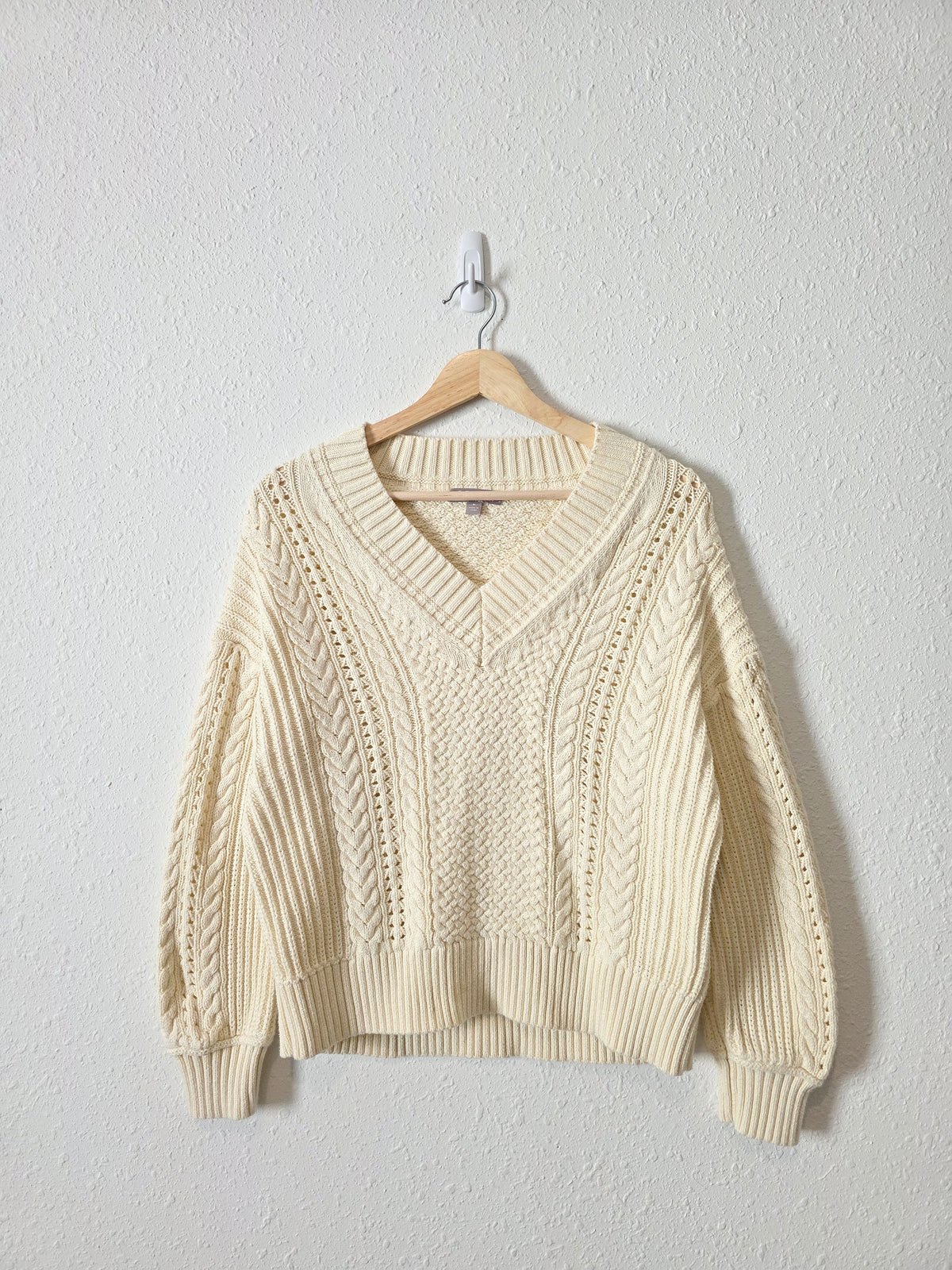 J.Crew V Neck Cotton Sweater (M)
