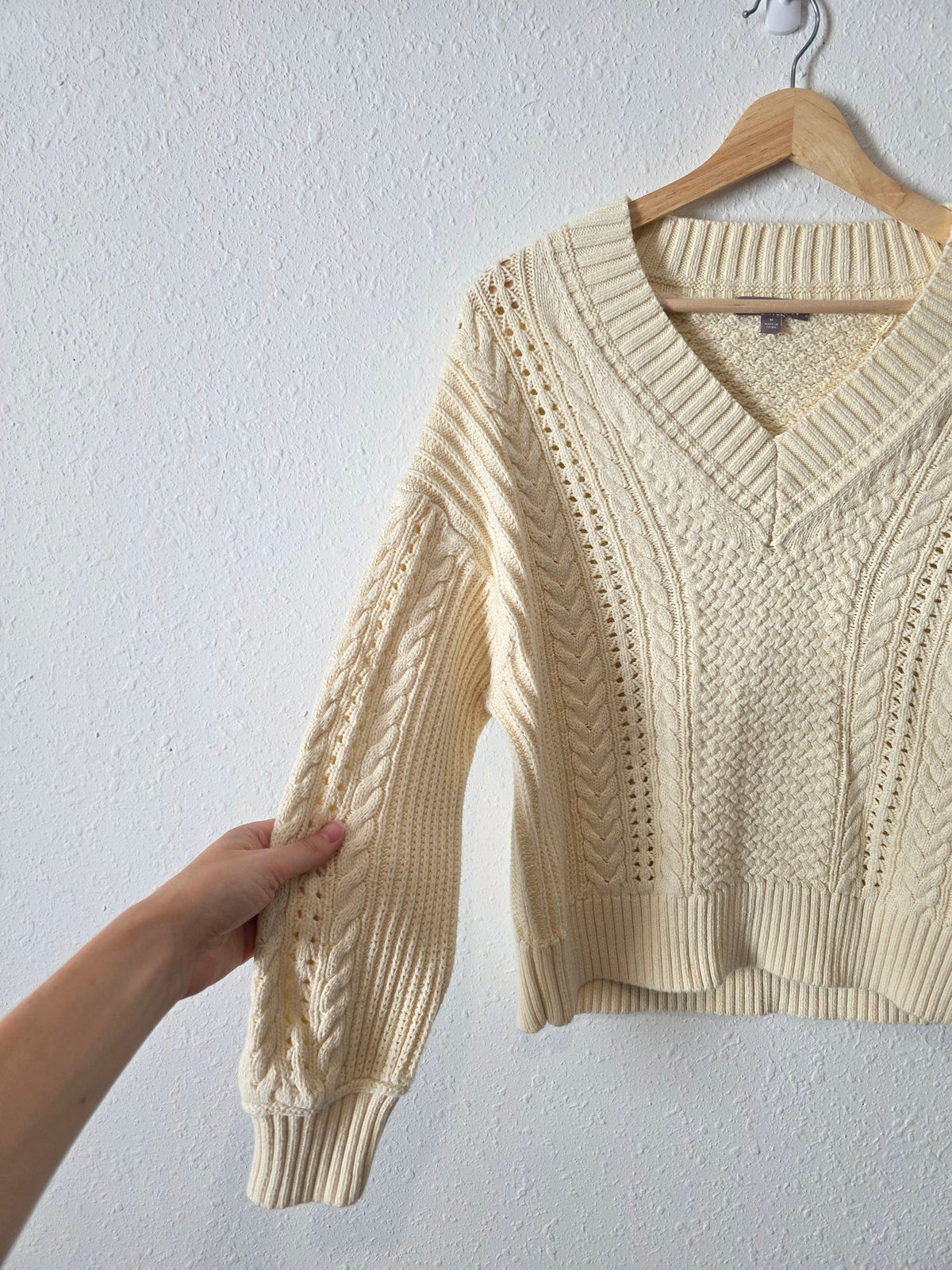 J.Crew V Neck Cotton Sweater (M)