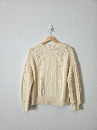 J.Crew V Neck Cotton Sweater (M)