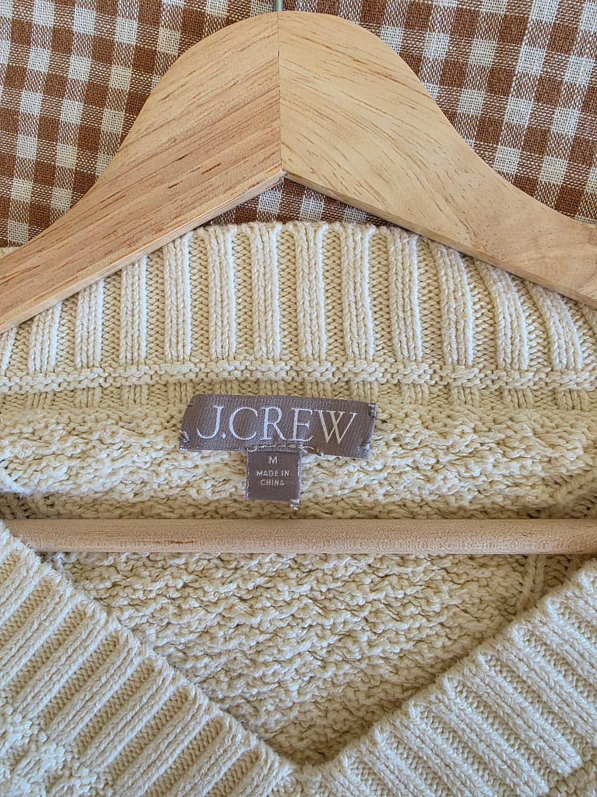 J.Crew V Neck Cotton Sweater (M)