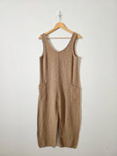 Mable Brown Waffle Jumpsuit (S)