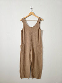 Mable Brown Waffle Jumpsuit (S)