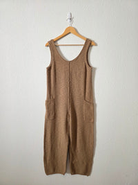 Mable Brown Waffle Jumpsuit (S)