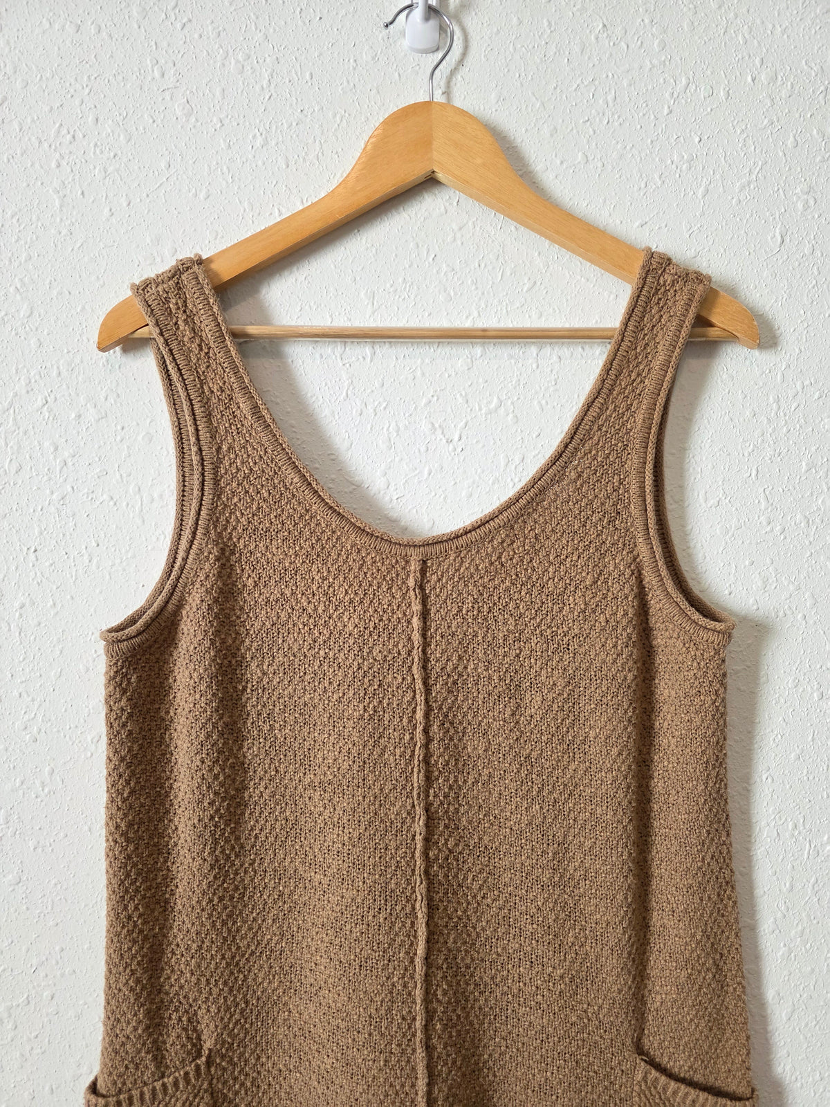Mable Brown Waffle Jumpsuit (S)