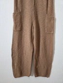 Mable Brown Waffle Jumpsuit (S)