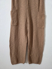 Mable Brown Waffle Jumpsuit (S)