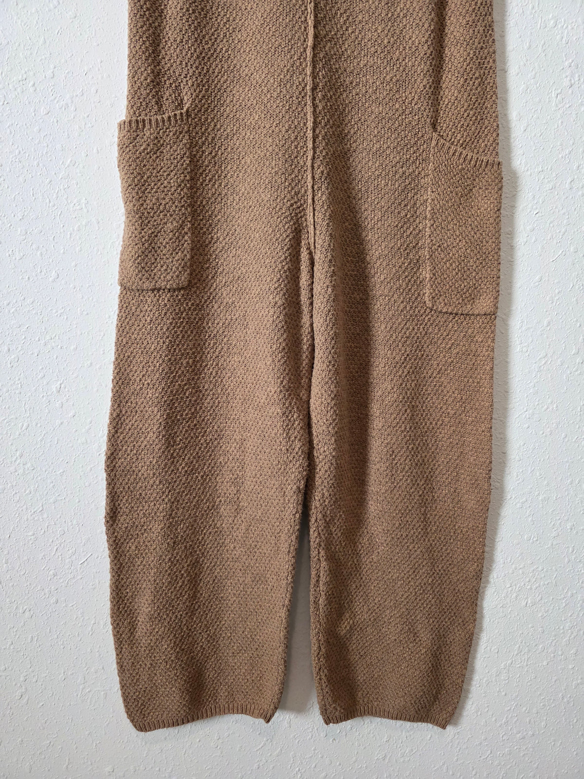 Mable Brown Waffle Jumpsuit (S)