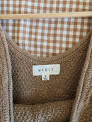 Mable Brown Waffle Jumpsuit (S)