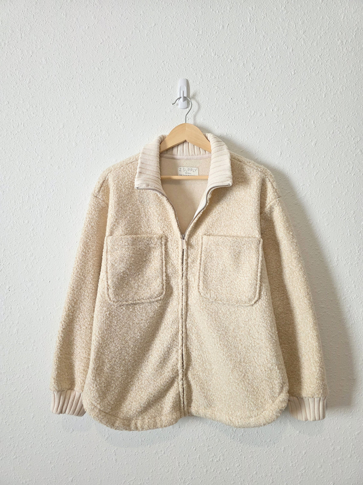 Z Supply Cozy Sherpa Zip Up Jacket (XS)