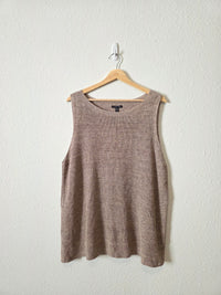 Eileen Fisher Organic Linen Knit Tank (L)