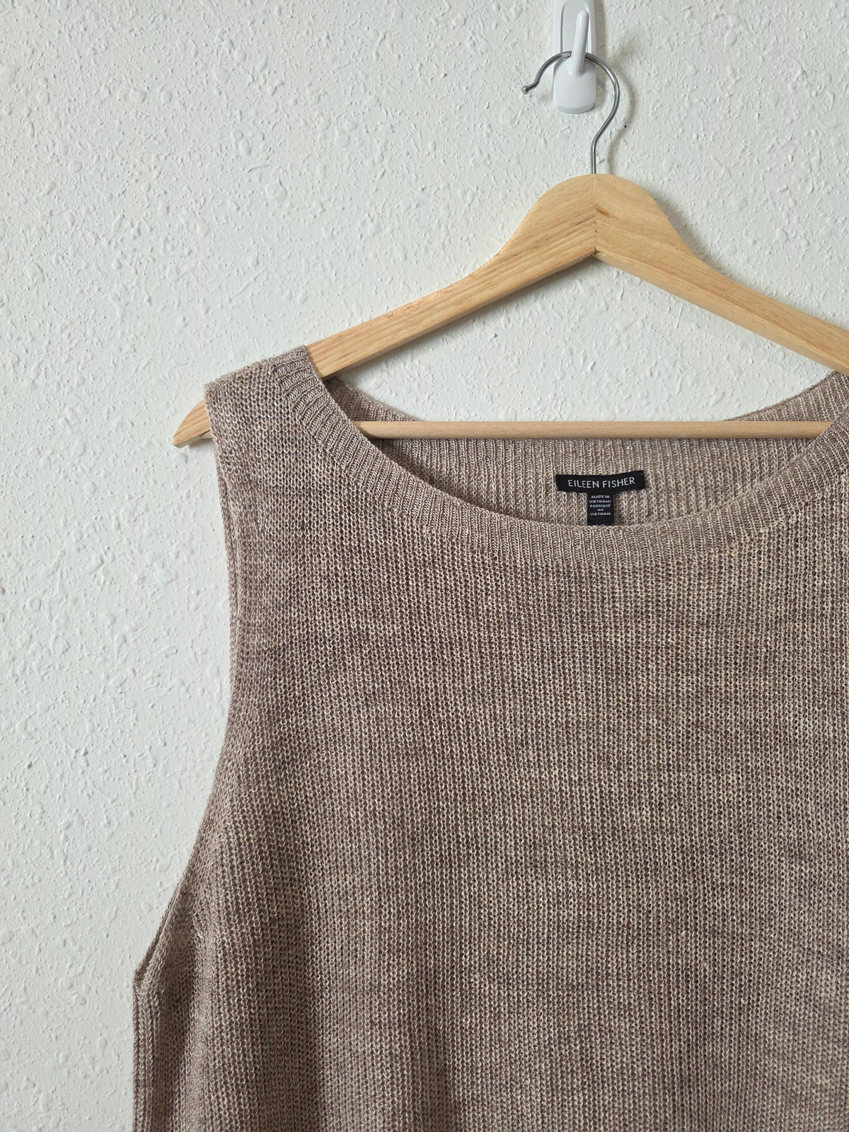 Eileen Fisher Organic Linen Knit Tank (L)