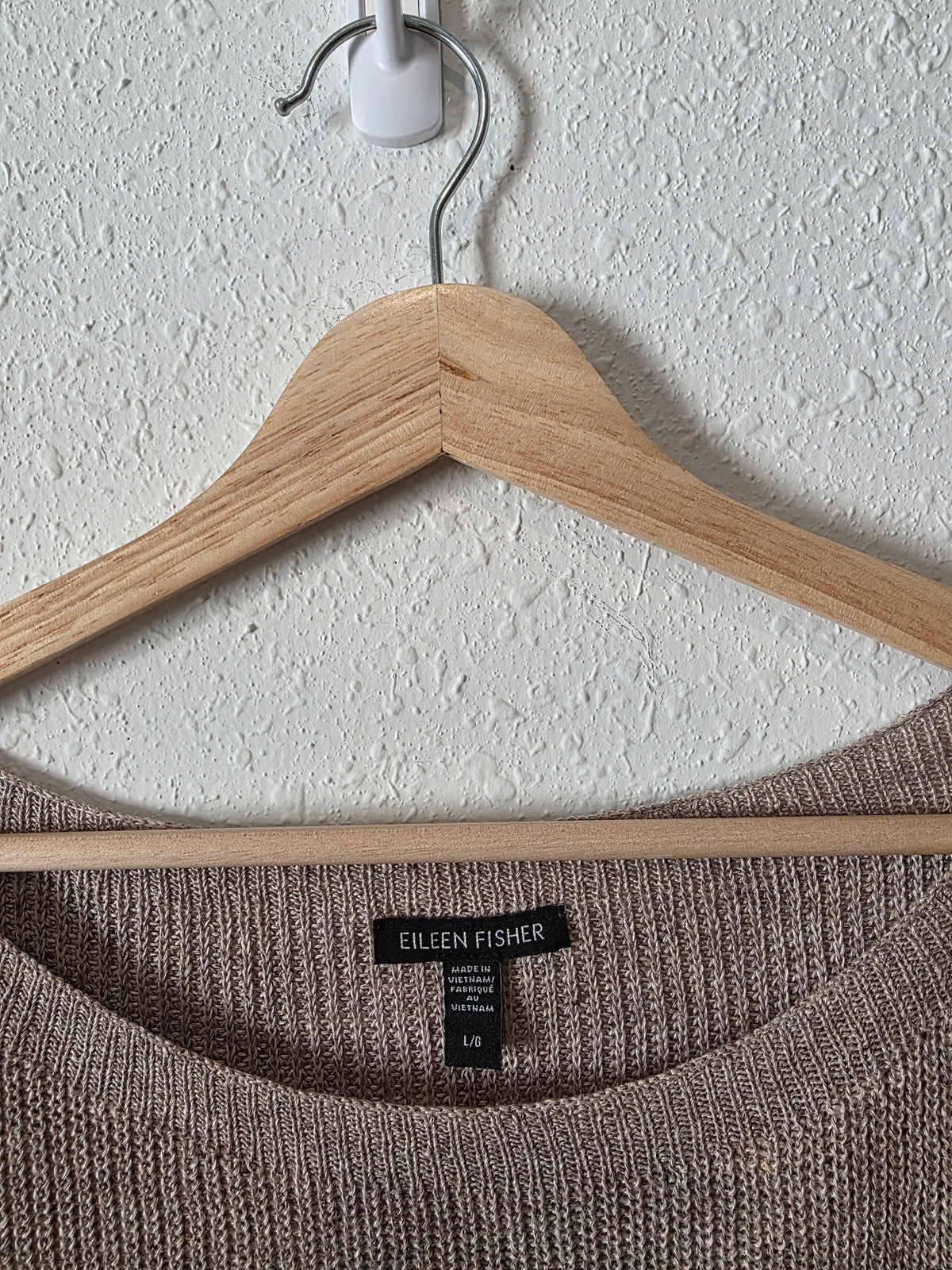 Eileen Fisher Organic Linen Knit Tank (L)