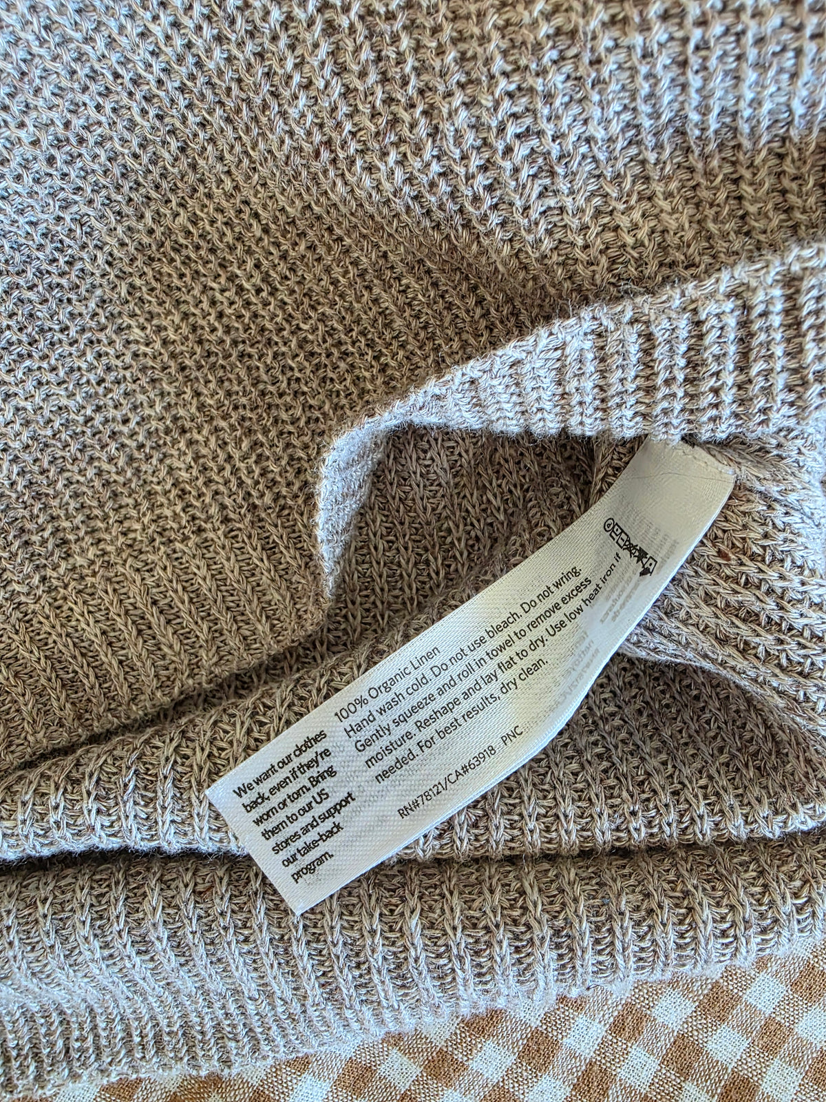 Eileen Fisher Organic Linen Knit Tank (L)